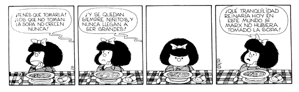 Mafalda, el comunismo y la sopa