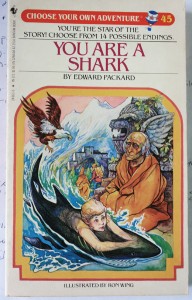 cover image- You are a Shark- Written by Edward Packard, and illustrated by Ron Wing
